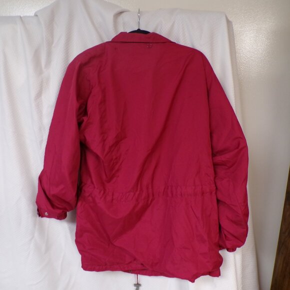 VINTAGE LADIES RED PARKA COAT - Picture 4 of 9